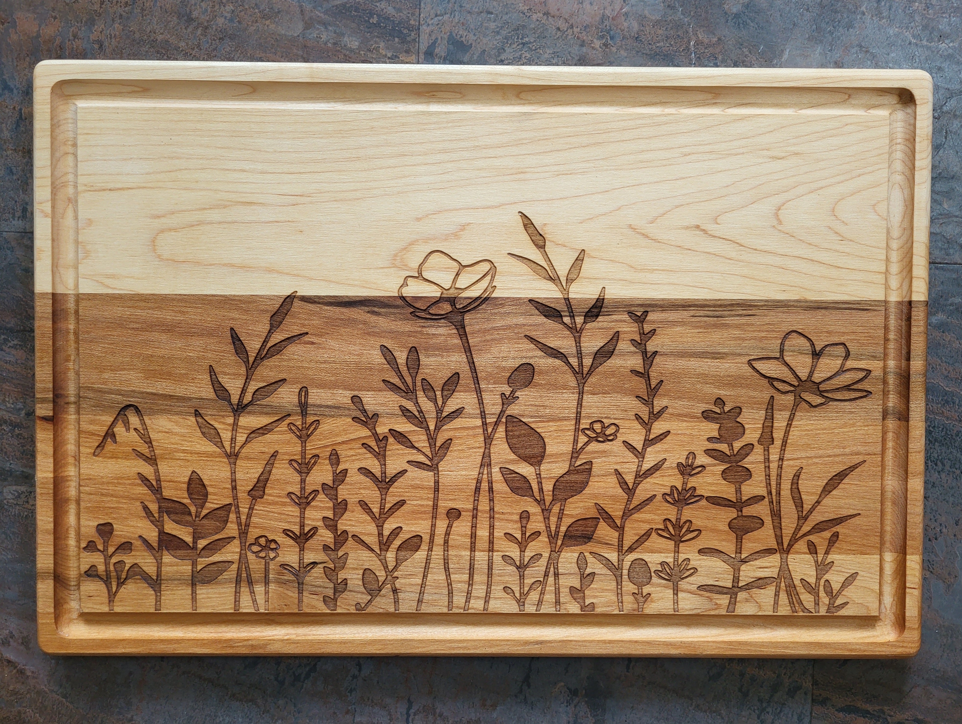 Maple Wildflower Cutting Board