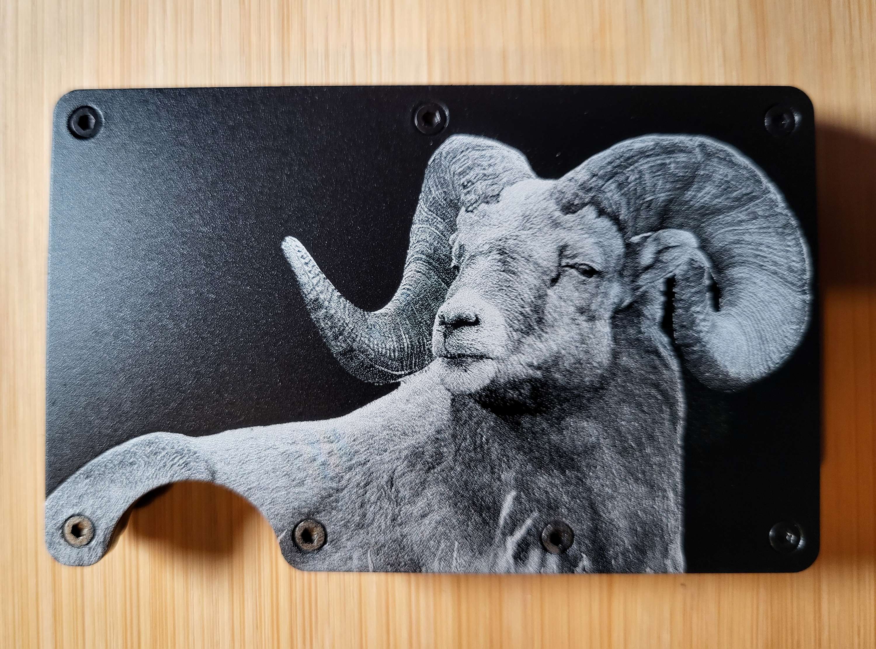 Bighorn Sheep Aluminum Wallet